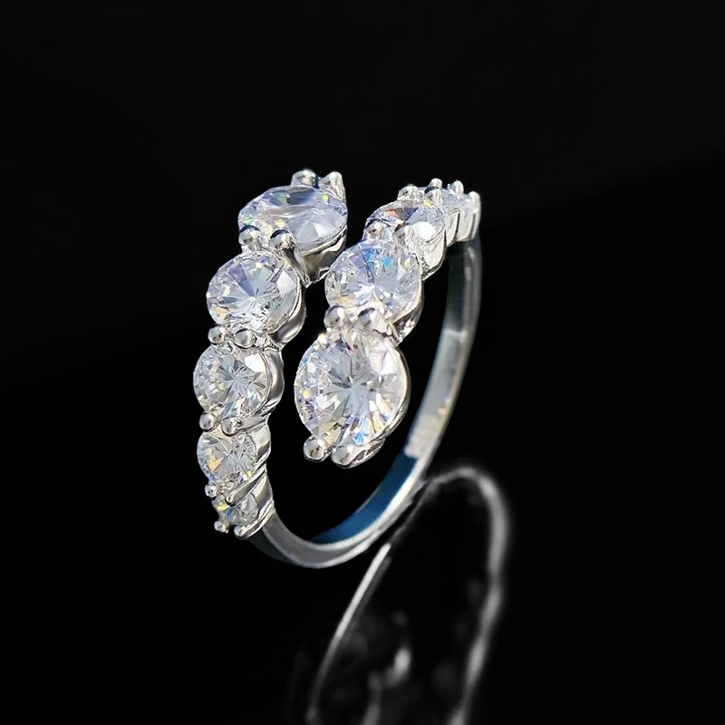 925 sterling silver | maxi diamond twist adjustable